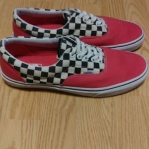 Men size 10 checkered Vans.